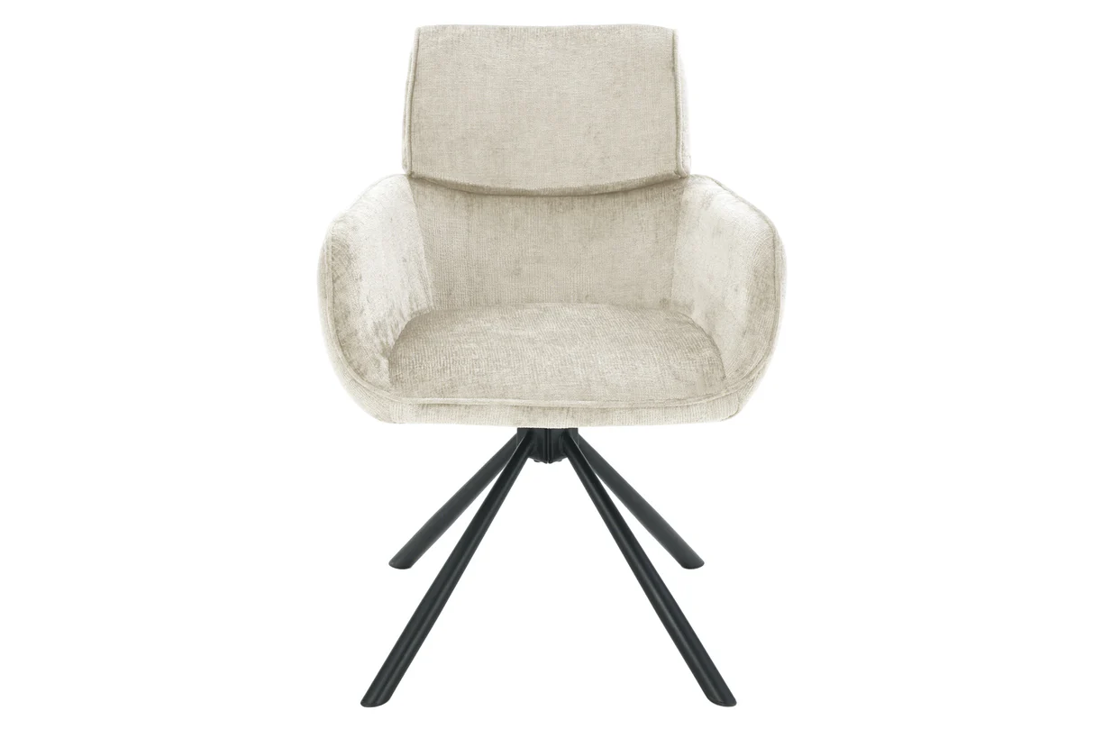 180° besisukanti valgomojo kėdė unique – beige spalva