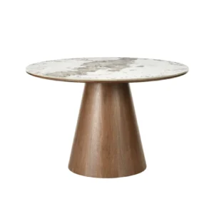 apvalus valgomojo stalas unique brown/pandora 120xh76 cm