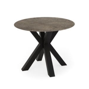 apvalus virtuvės valgomojo stalas vienna 100xh76 cm – kompaktinis laminatas fondi