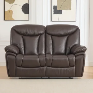 dvivietė odinė sofa su reglaineriais verona brown – 162x96xh107 cm