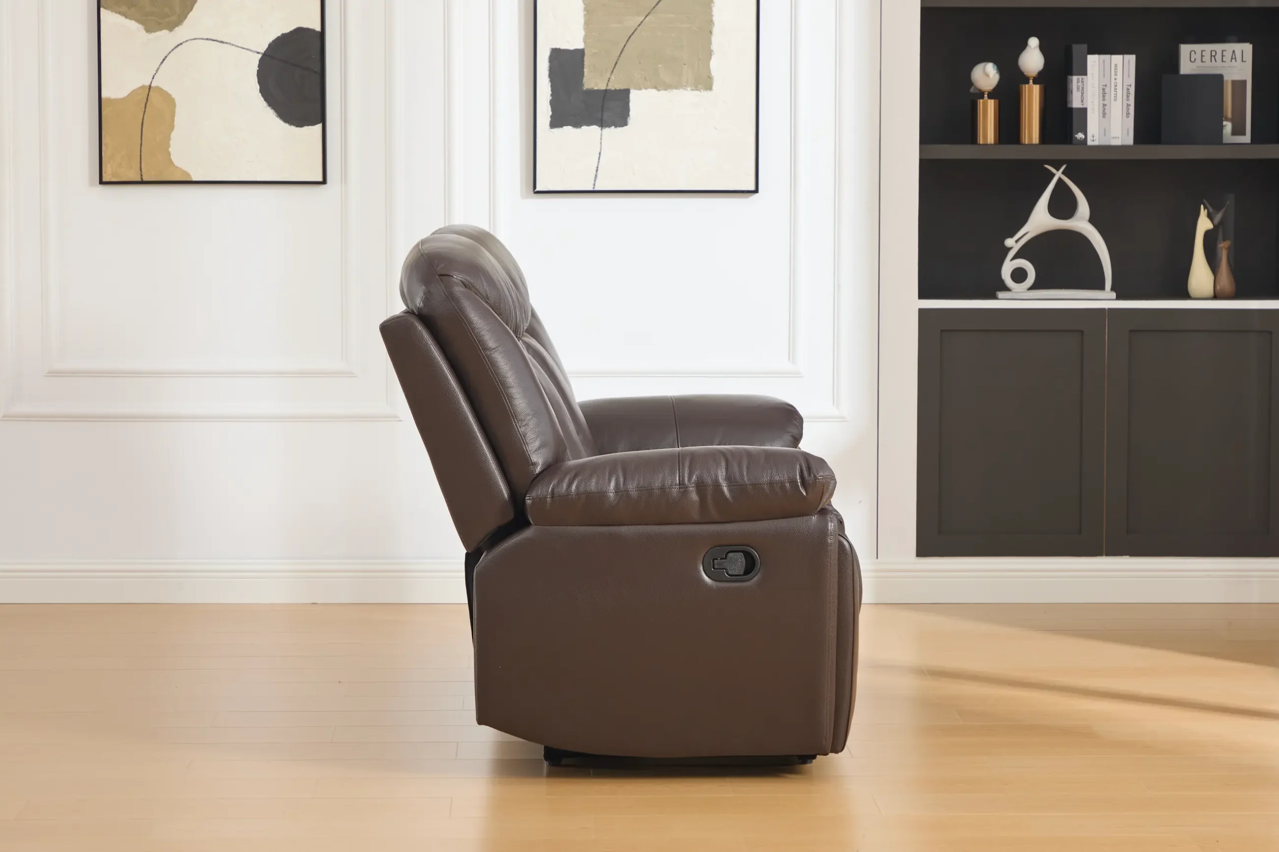 dvivietė odinė sofa su reglaineriais verona brown – 162x96xh107 cm