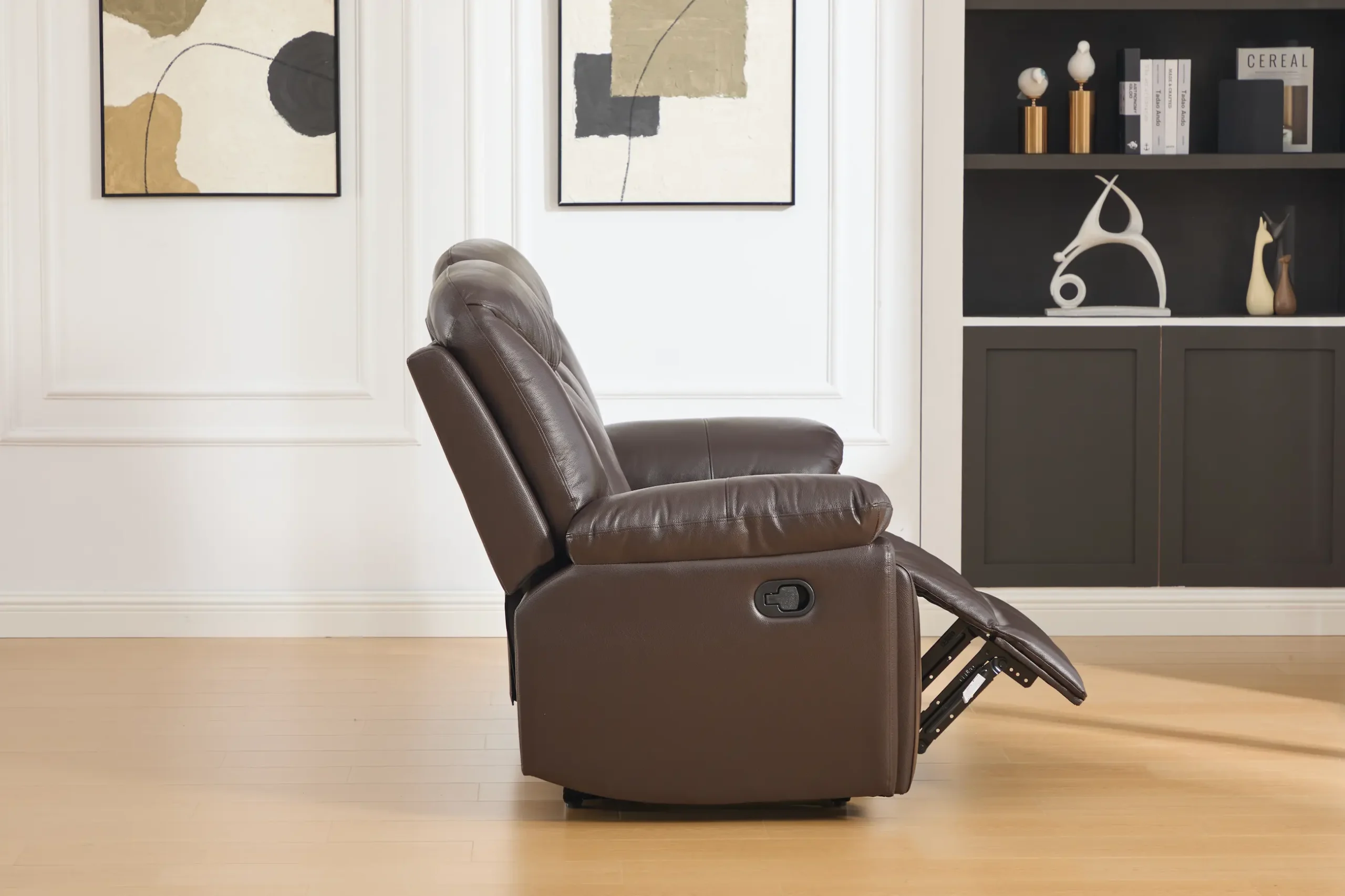 dvivietė odinė sofa su reglaineriais verona brown – 162x96xh107 cm