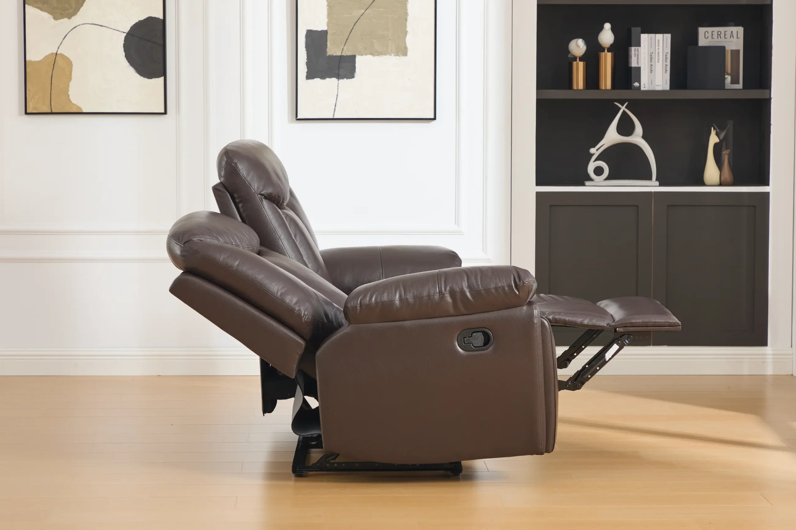 dvivietė odinė sofa su reglaineriais verona brown – 162x96xh107 cm