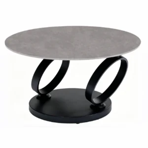 išsukamas staliukas ring medium grey – 80 (133)x80xh43 cm