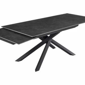 ištraukiamas stalas blanco vick dark grey 160 (240)x90xh75 cm