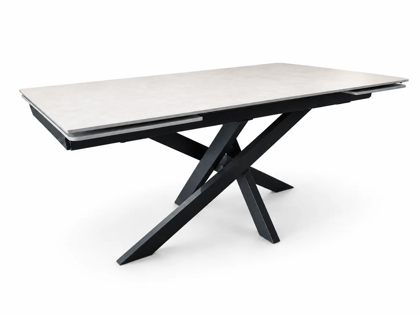 ištraukiamas valgomojo stalas artistico light grey 160 (240)x90xh75 cm