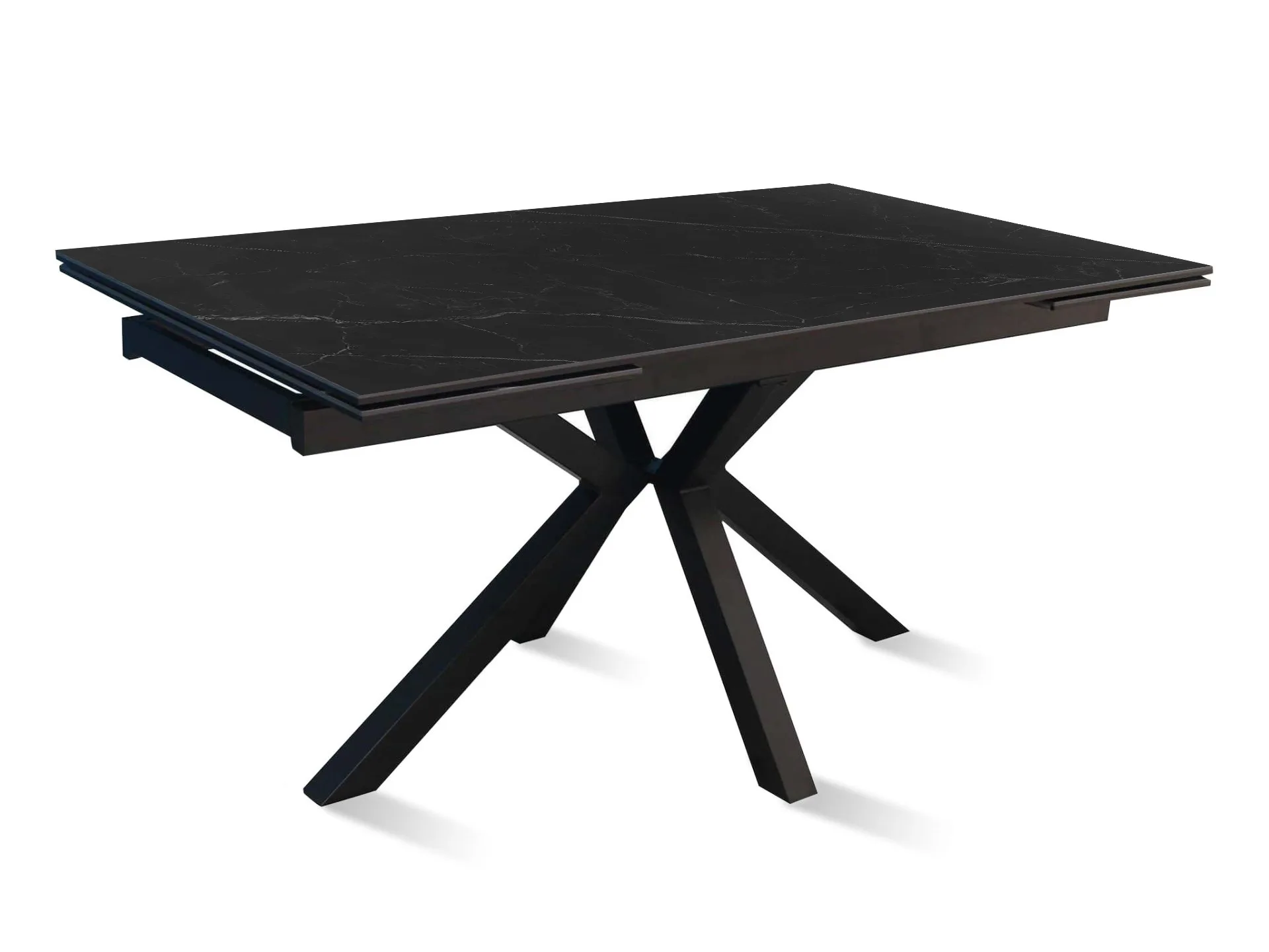 valgomojo stalas otto black 160 (200 240)x90xh76 cm (kopija)
