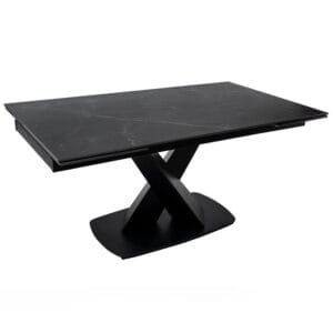 juodas keraminis stalas farera black 160 (240)x90xh76 cm