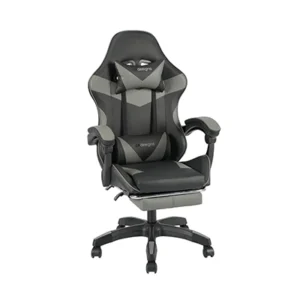 juodos/pilkos spalvos žaidimų kėdė gamer – 63x62xh123 cm