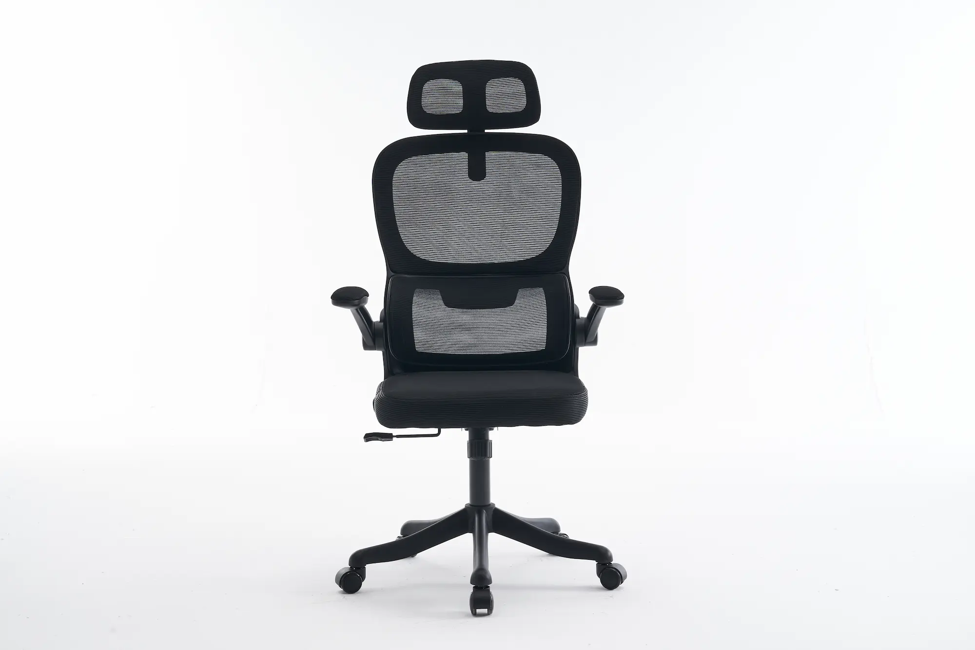 juodos spalvos ofiso kėdė fenix – 65x63xh132 cm