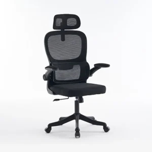 juodos spalvos ofiso kėdė smaragd – 66x65xh125 cm