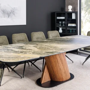 keramikinis valgomojo stalas elements taupe beige 180 (260)x100xh76 cm