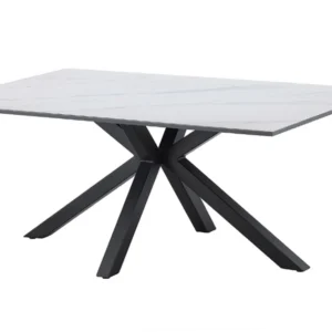 keraminis kavos staliukas galaxie white – 100x60xh45 cm