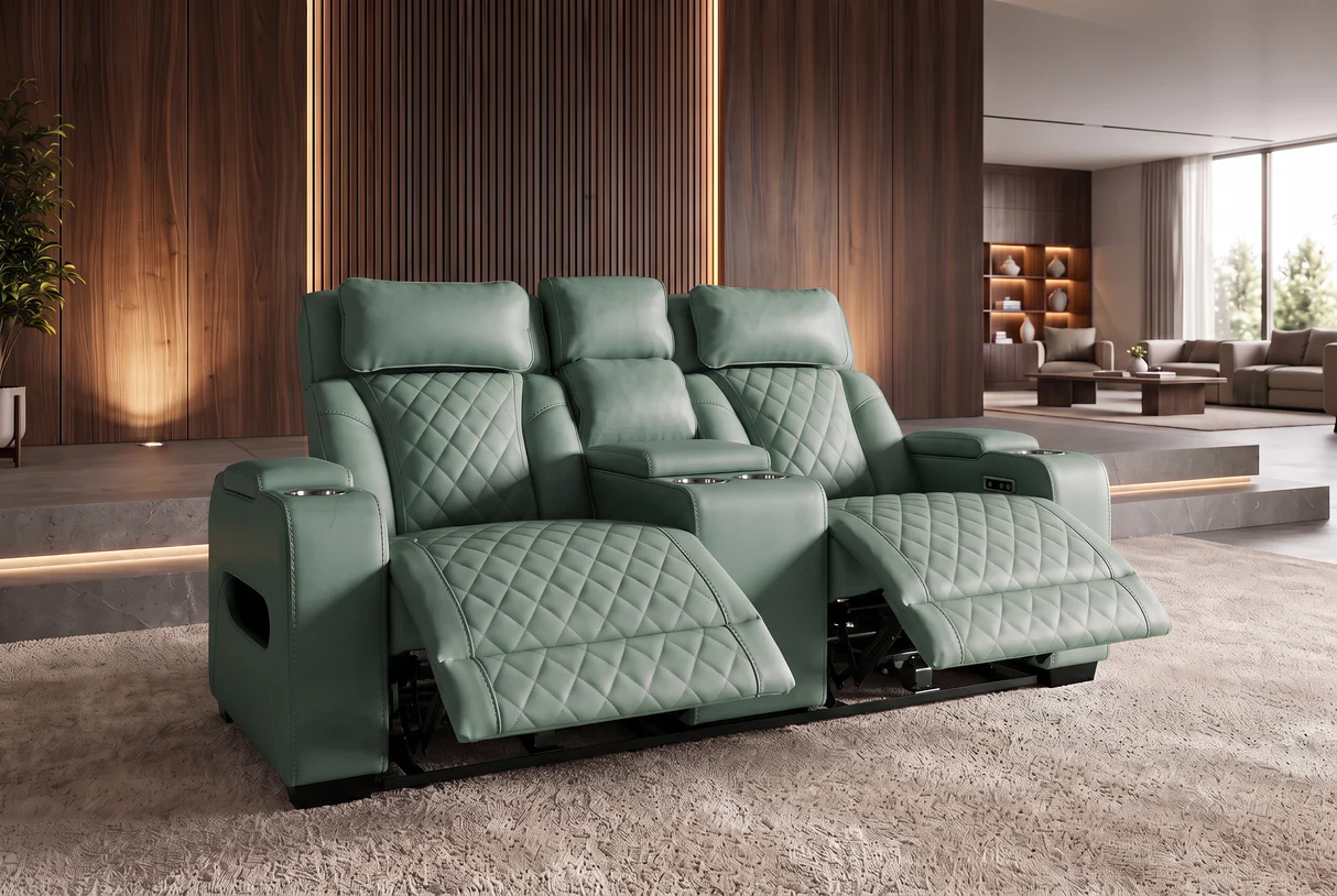 kino sofa reglaineris hollywood mint su relakso funkcija – 190×103xh101 cm
