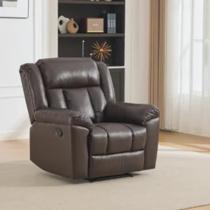 odinis fotelis su reglaineriu boss brown – 98x96xh107 cm