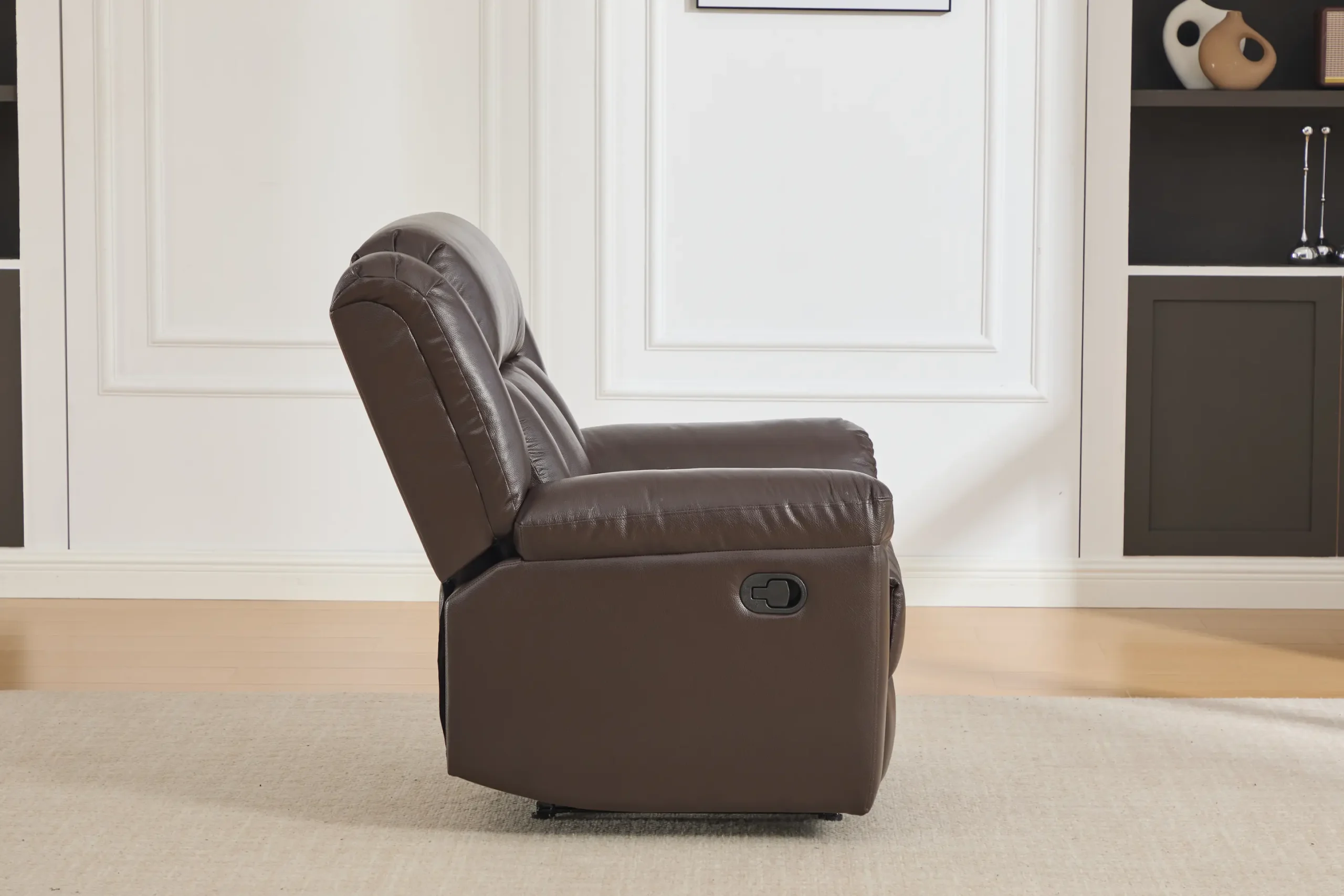 odinis fotelis su reglaineriu boss brown – 98x96xh107 cm