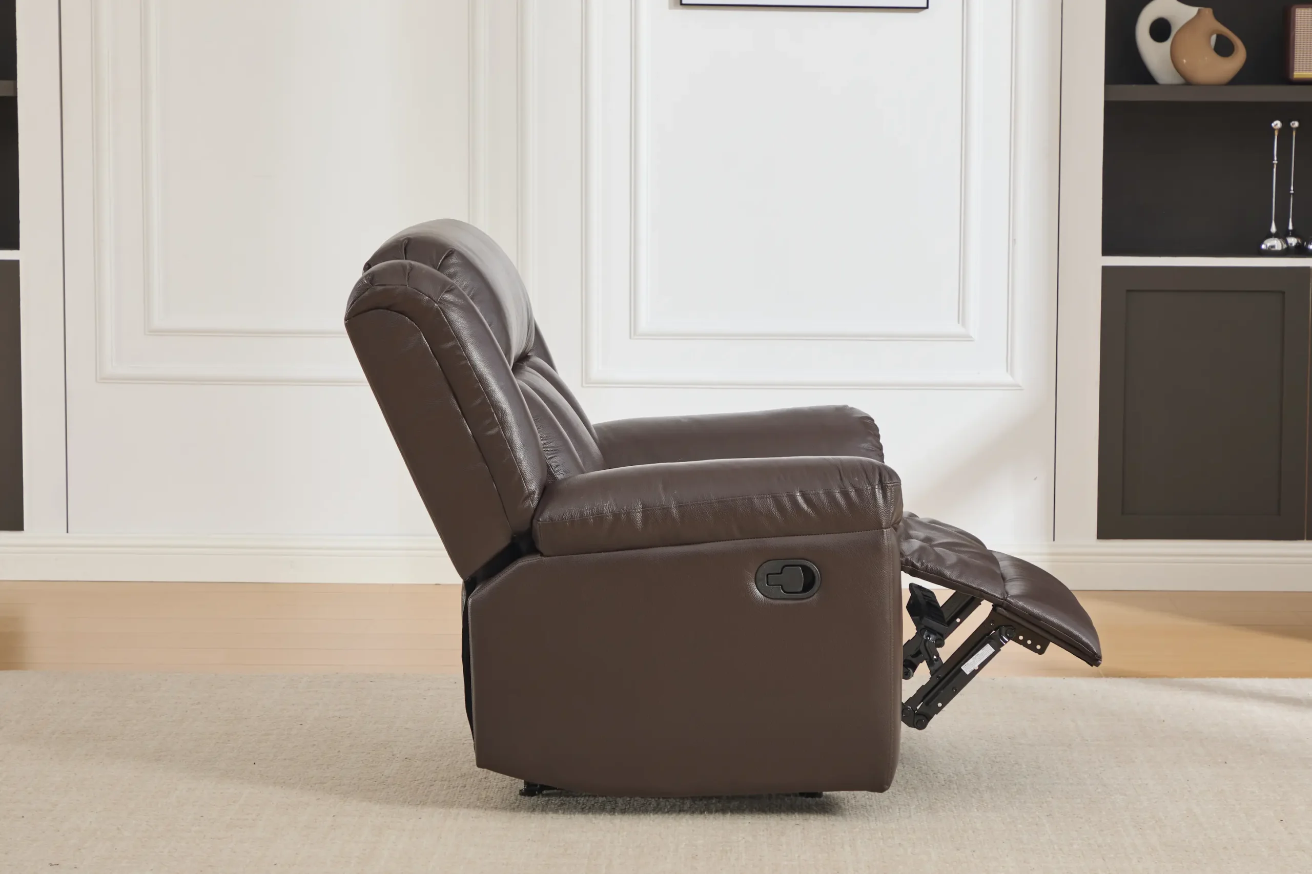 odinis fotelis su reglaineriu boss brown – 98x96xh107 cm