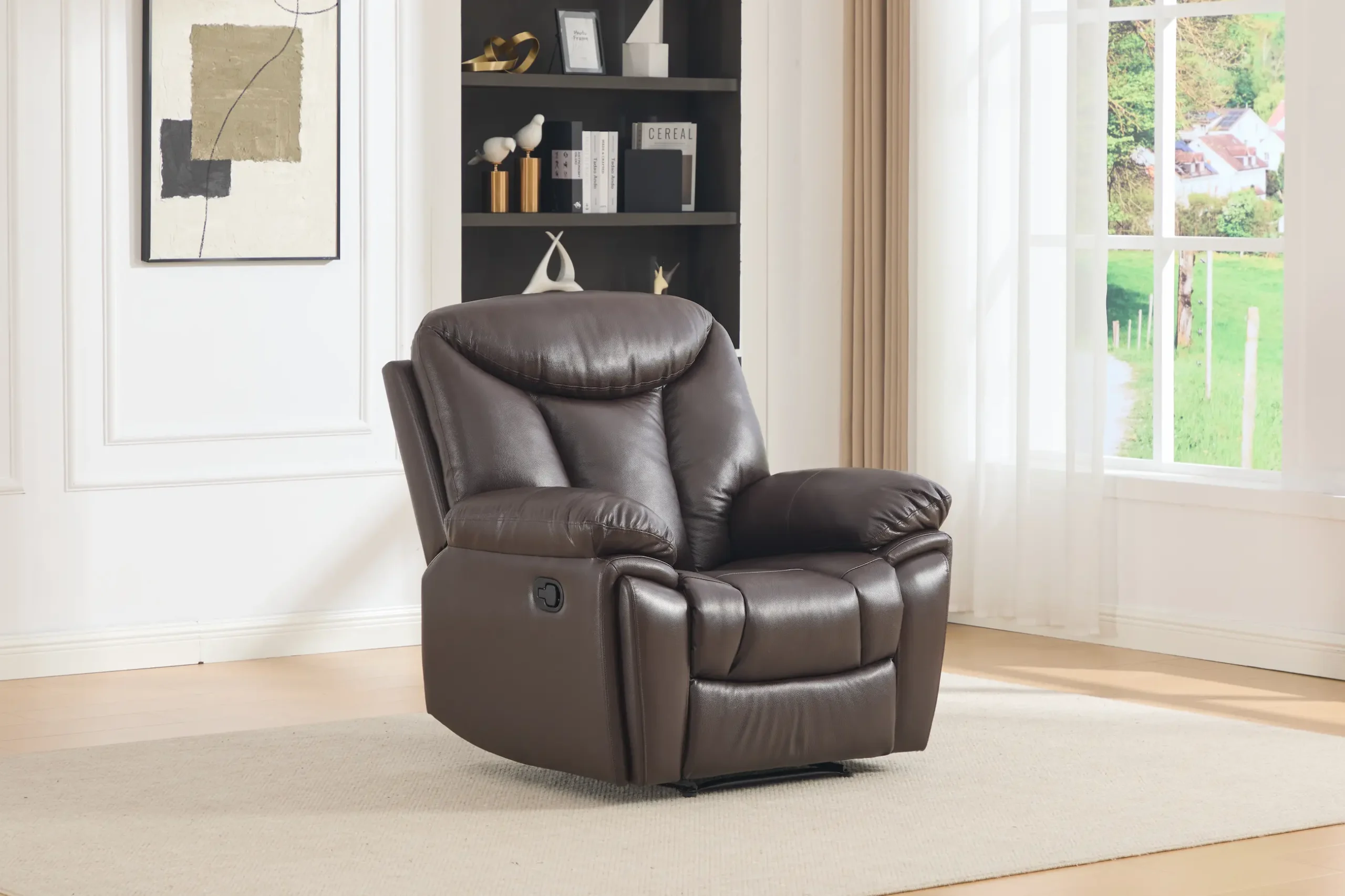 odinis fotelis su reglaineriu verona brown – 103x96xh107 cm