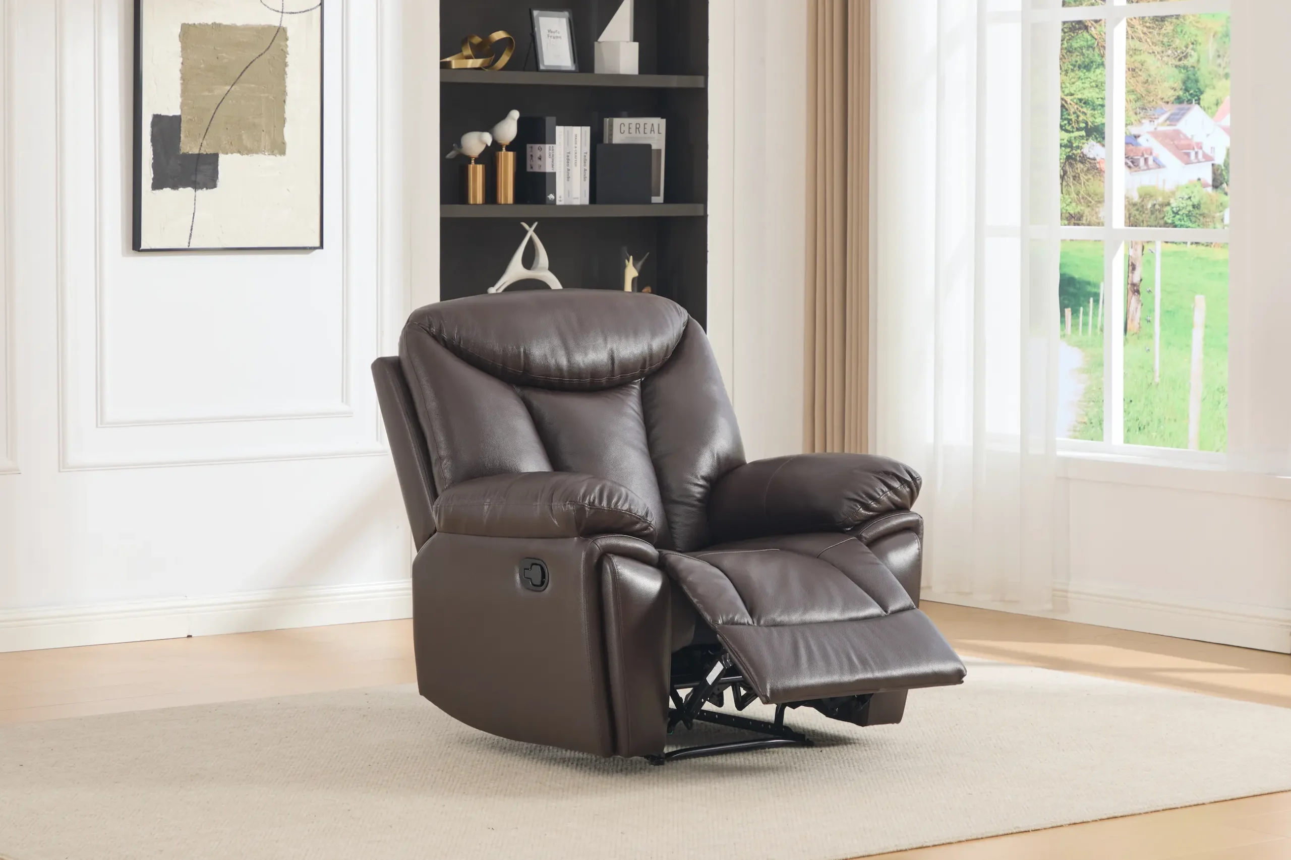 odinis fotelis su reglaineriu verona brown – 103x96xh107 cm