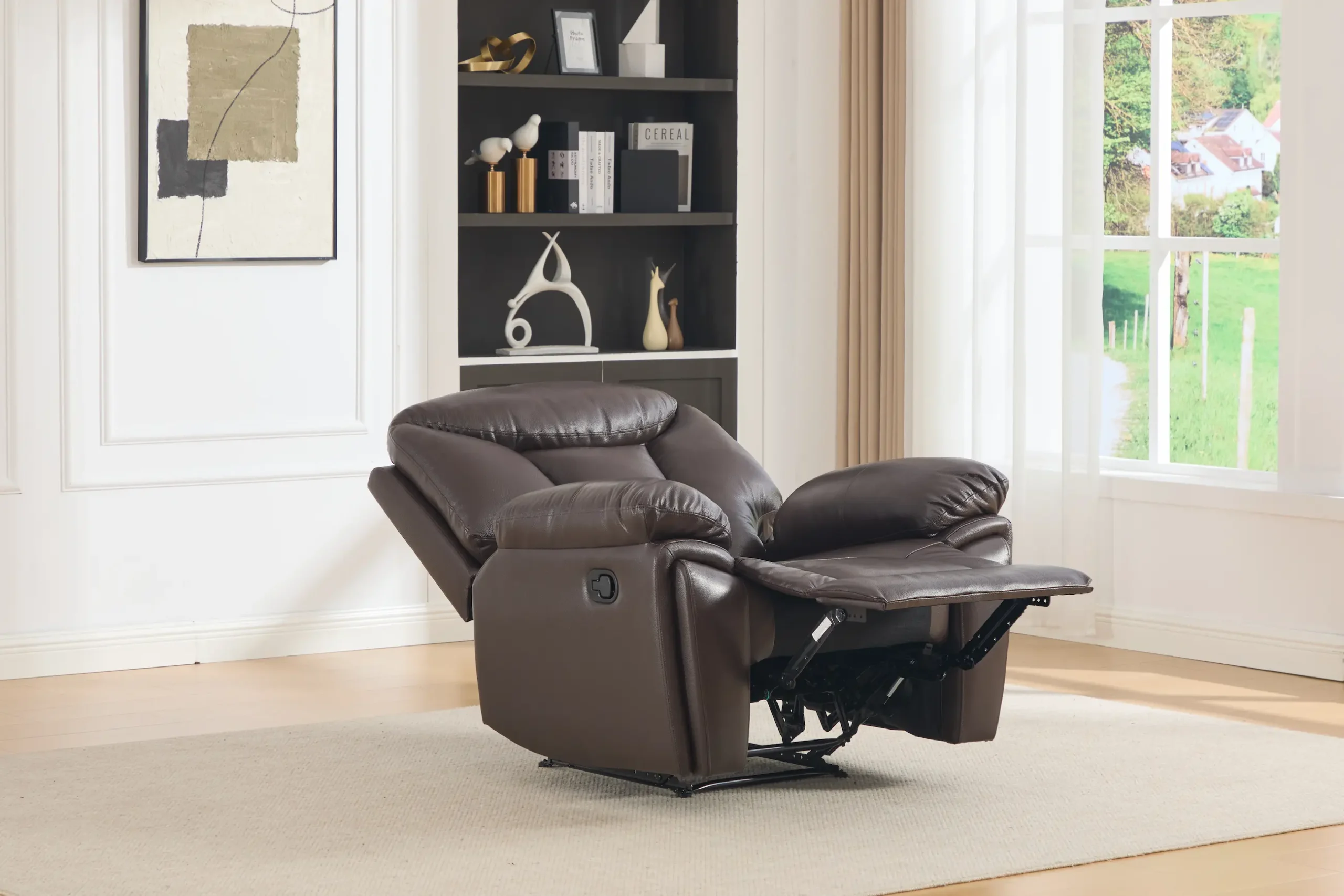 odinis fotelis su reglaineriu verona brown – 103x96xh107 cm