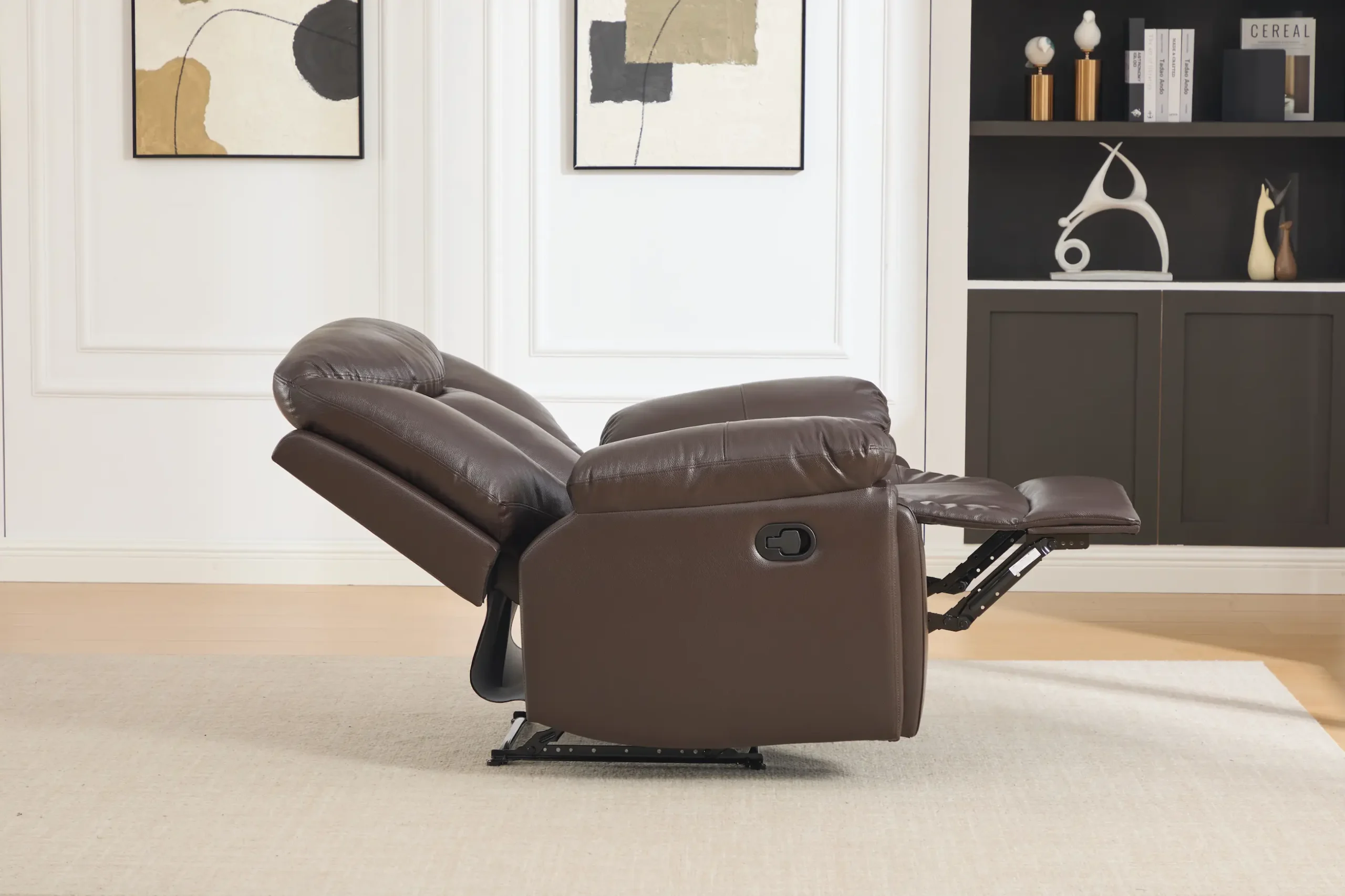 odinis fotelis su reglaineriu verona brown – 103x96xh107 cm