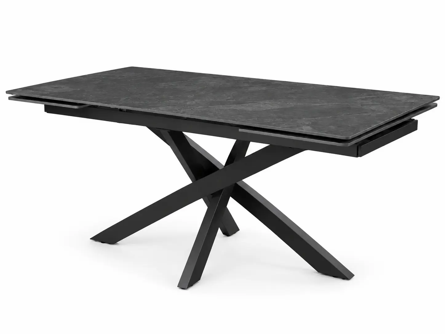 prailginamas valgomojo stalas artistico dark grey 160 (240)x90xh75 cm