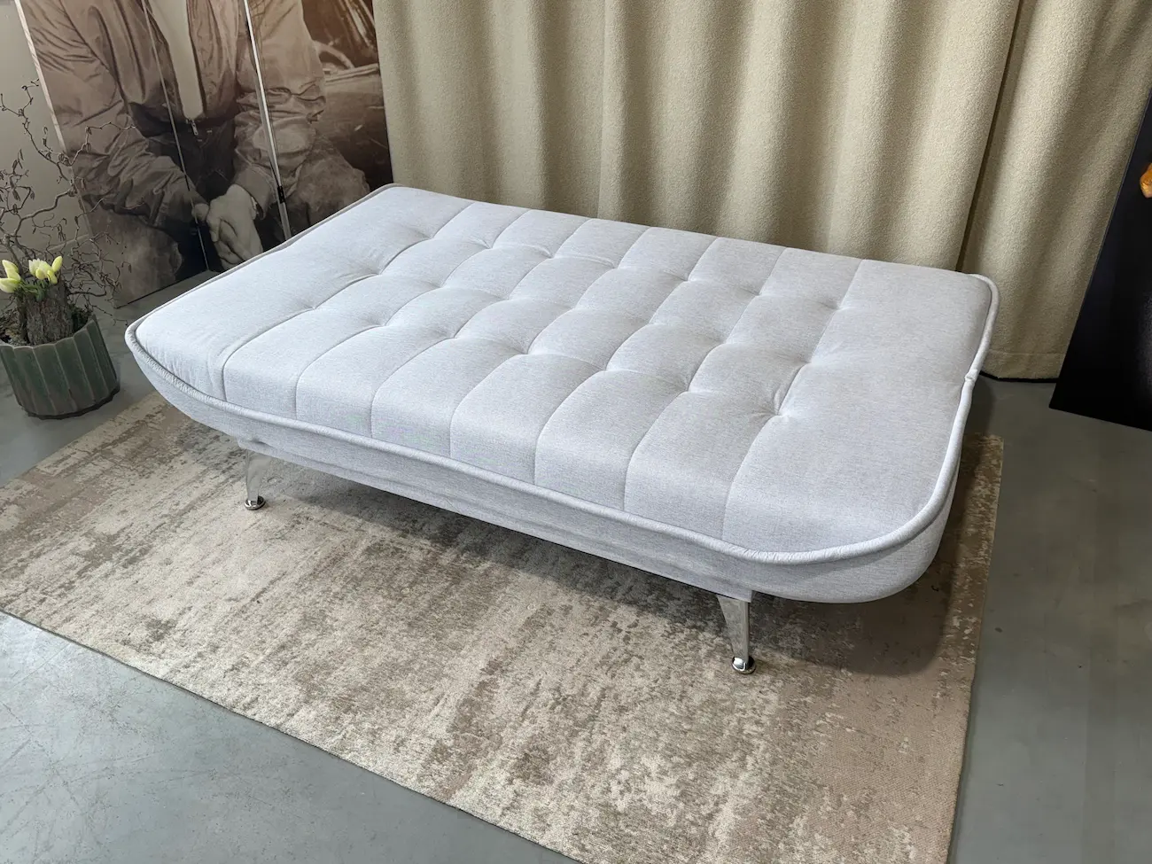 sofa lova neo – 190x70xh80 cm – šviesiai pilka spalva