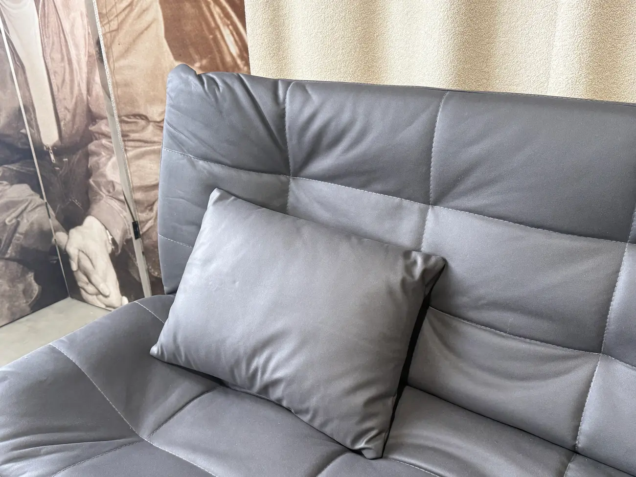sofa lova ricky – 190x70xh80 cm – dark grey spalva