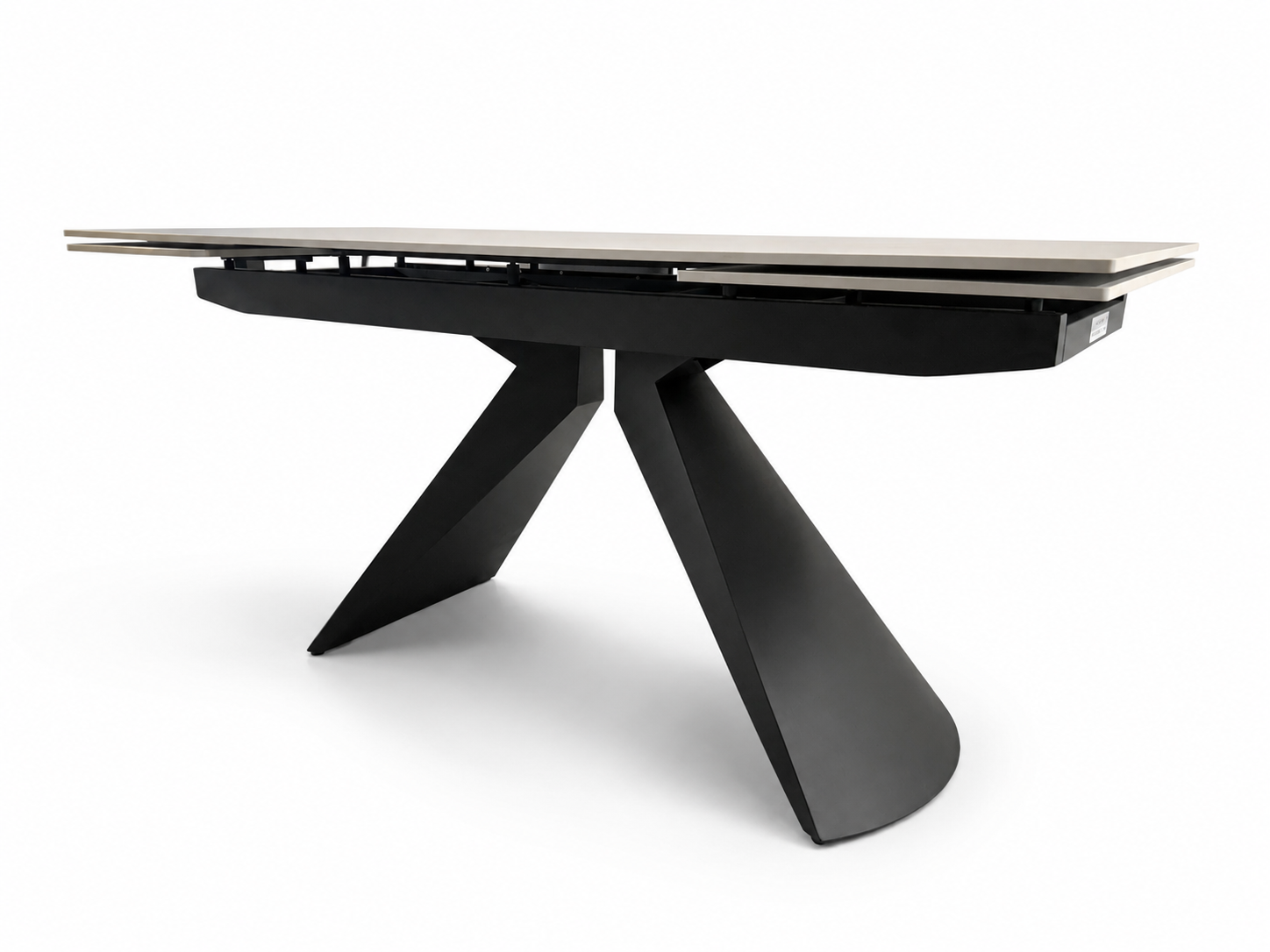 juodas stalas milano black 160 (200 240)x90xh76 cm