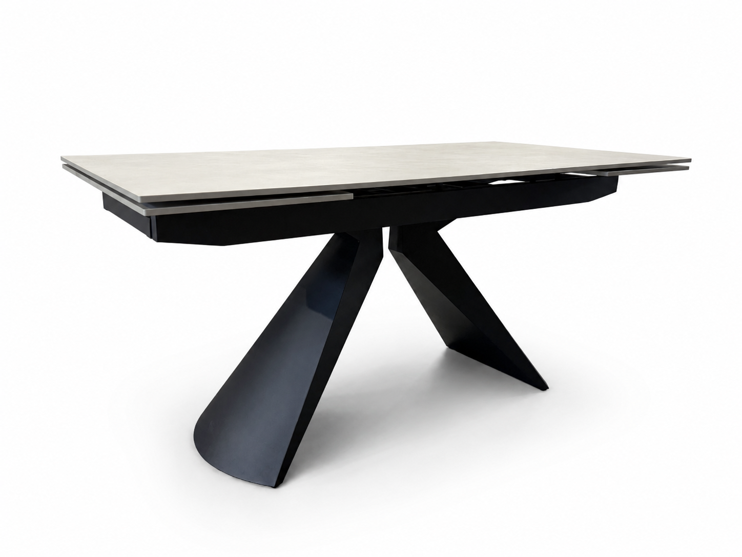 juodas stalas milano black 160 (200 240)x90xh76 cm