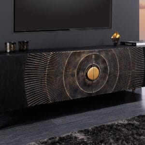 svetainės tv spintelė golden sunset 180x40x55 cm