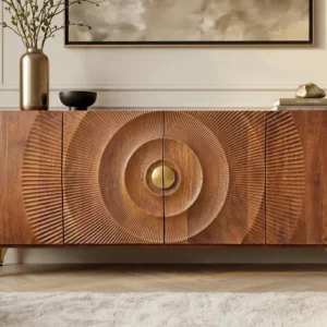 svetainės komoda golden sunset brown 177x38x77 cm