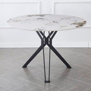 valgomojo stalas bretta white 110xh72 cm