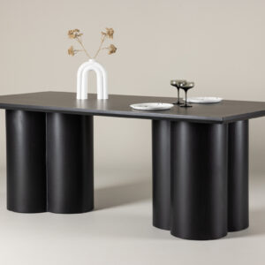 valgomojo stalas olivia black 210x100xh75 cm