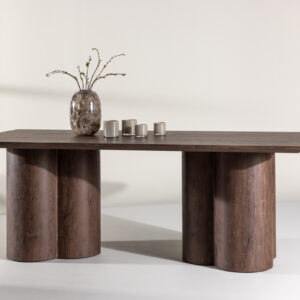 valgomojo stalas olivia brown 210x100xh75 cm