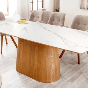 valgomojo stalas unique natural/white 200x90xh76 cm